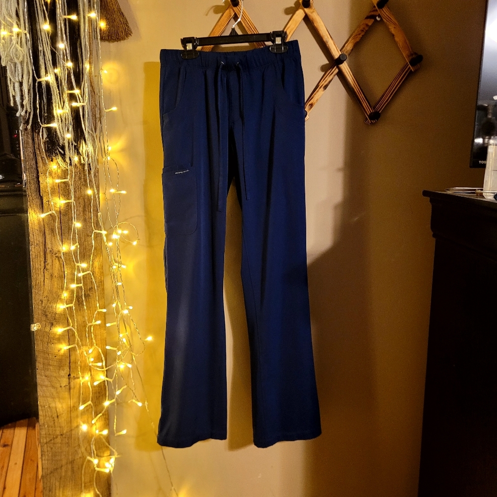 Navy Blue XXS Healing Hands Scrub Pants- EUC!